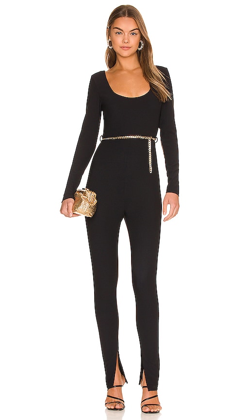 MISHA Charlize Catsuit in Black Misha Charlize Catsuit en noir Misha Charlize穿着黑色