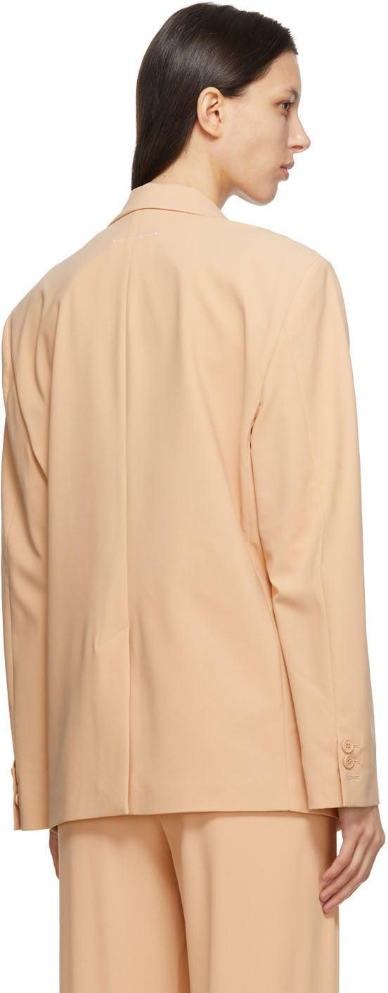 MM6 Maison Margiela Beige Jersey Blazer – BlackSkinny