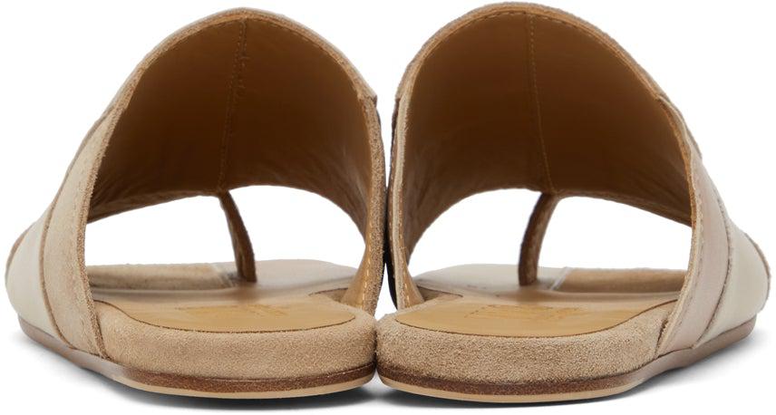 Maison margiela discount suede flat sandals