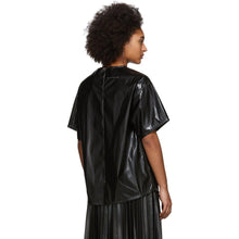 MM6 Maison Margiela Black Coated Zipped Blouse