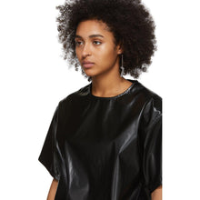 MM6 Maison Margiela Black Coated Zipped Blouse