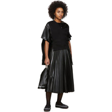 MM6 Maison Margiela Black Coated Zipped Blouse - MM6 MAISON MARGIELA Blouse zippé enrobé noir - MM6 Maison Margiela Black 코팅 압축 블라우스