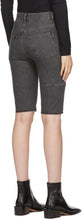 MM6 Maison Margiela Black Denim Paneled Shorts