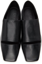 MM6 Maison Margiela Black Leather Slippers