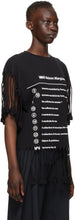 MM6 Maison Margiela Black Logo Fringe T-Shirt