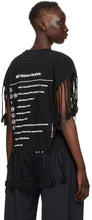 MM6 Maison Margiela Black Logo Fringe T-Shirt