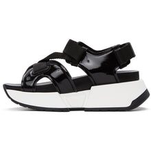 MM6 Maison Margiela Black Multi Strap Sandals
