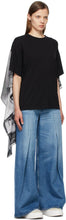 MM6 Maison Margiela Black Scarf Back T-Shirt
