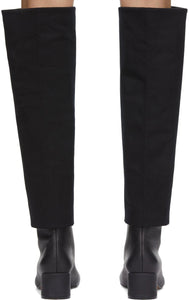 MM6 Maison Margiela Black Suiting Top Boots