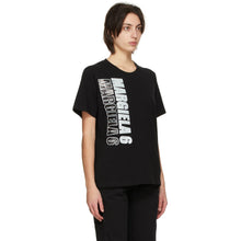 MM6 Maison Margiela Black Vertical Logo T-Shirt