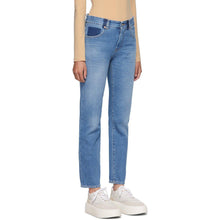 MM6 Maison Margiela Blue Straight-Leg Jeans