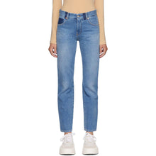 MM6 Maison Margiela Blue Straight-Leg Jeans