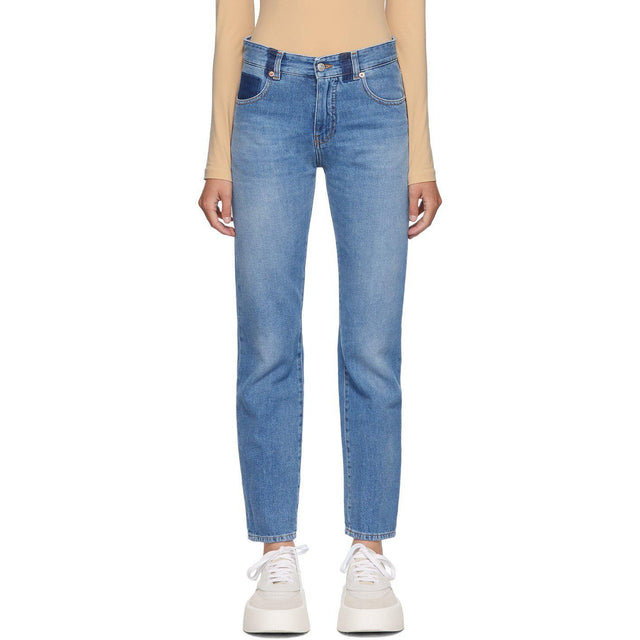 MM6 Maison Margiela Blue Straight-Leg Jeans