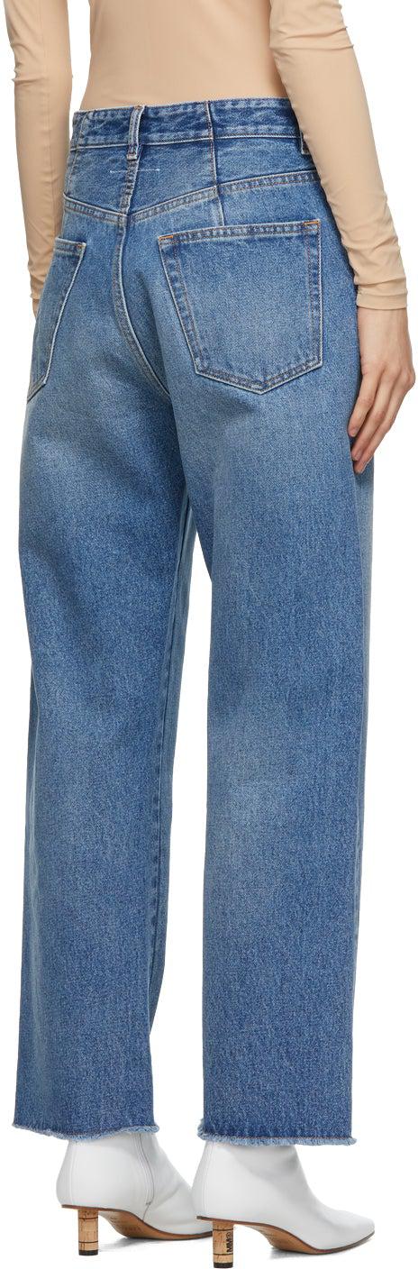 MM6 Maison Margiela Blue Text Graphic Jeans – BlackSkinny