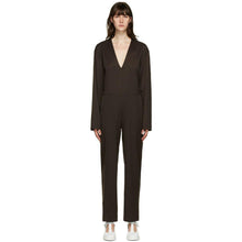 MM6 Maison Margiela Brown V-Neck Jumpsuit