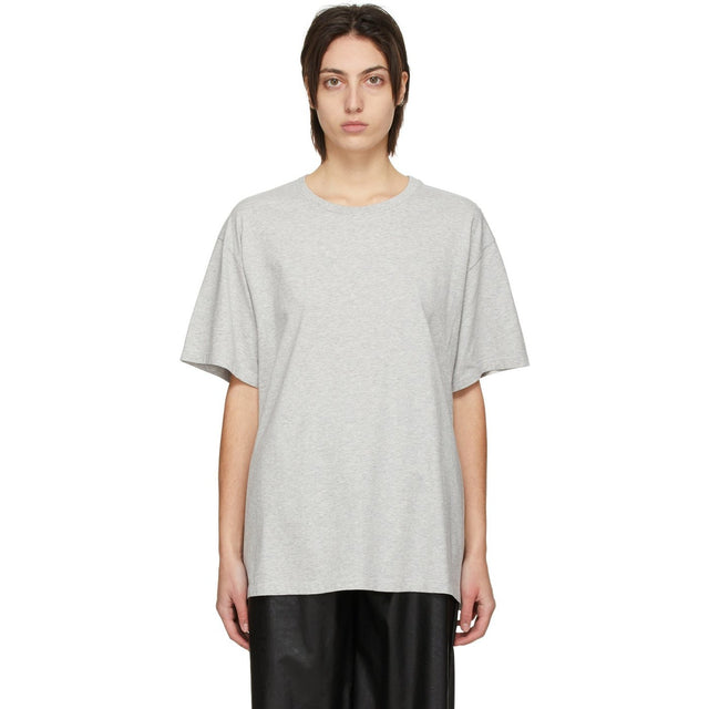 MM6 Maison Margiela Grey Back Logo T-Shirt - MM6 MAISON MARGIELA GREY BACK LOGO T-shirt - MM6 Maison Margiela 회색 백 로고 티셔츠