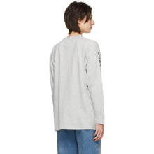 MM6 Maison Margiela Grey Motocross Long Sleeve T-Shirt