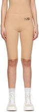 MM6 Maison Margiela Pink Small Logo Bike Shorts - MM6 MAISON MARGIELA Rose petit logo shorts de vélo - MM6 Maison Margiela 핑크 작은 로고 자전거 반바지