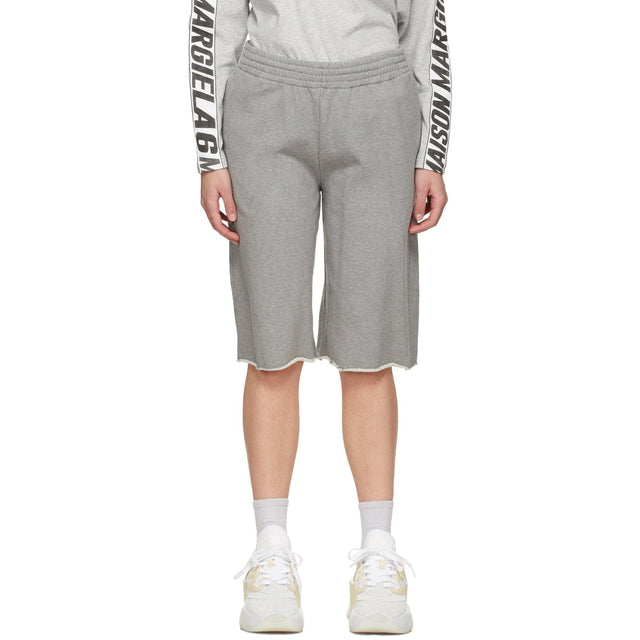 MM6 Maison Margiela SSENSE Exclusive Grey Sweat Shorts - MM6 MAISON MARGIELA SSENSE Swew Sweat Sweat Exclusive Sweat - MM6 Maison Margiela Ssense 독점적 인 회색 땀 반바지
