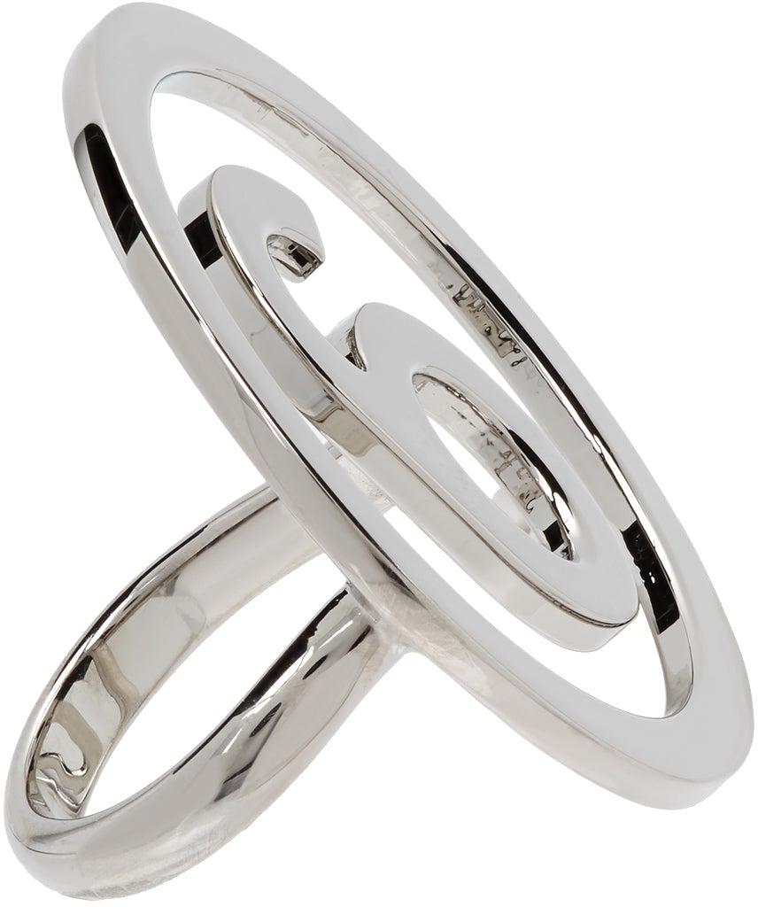 MM6 Maison Margiela Silver '6' Ring – BlackSkinny