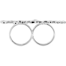 MM6 Maison Margiela Silver Double Logo Ring