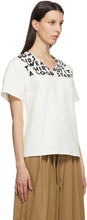 MM6 Maison Margiela White AIDES France Edition Charity V-Neck T-Shirt