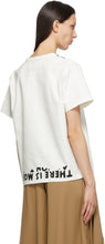 MM6 Maison Margiela White AIDES France Edition Charity V-Neck T-Shirt
