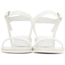 MM6 Maison Margiela White Cushion Heel Sandals