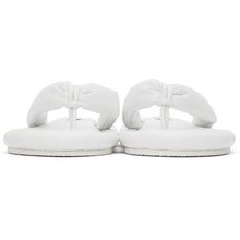 MM6 Maison Margiela White Faux-Leather Padded Sandals