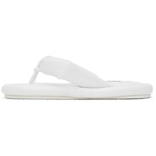 MM6 Maison Margiela White Faux-Leather Padded Sandals