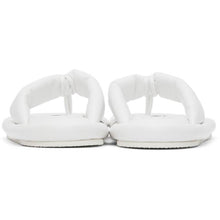 MM6 Maison Margiela White Faux-Leather Padded Sandals