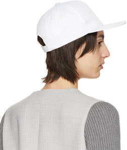 MM6 Maison Margiela White Logo Cap – BlackSkinny