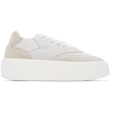 MM6 Maison Margiela White Platform Sneakers - MM6 MAISON MARGIELA Baskets de plate-forme blanche - MM6 Maison Margiela 화이트 플랫폼 스니커즈