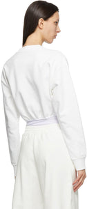 MM6 Maison Margiela White Sweatshirt Bodysuit