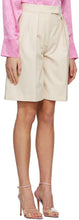 MSGM Beige Bermuda Shorts