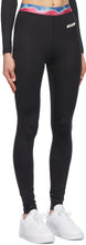 MSGM Black 'Active' High-Rise Leggings