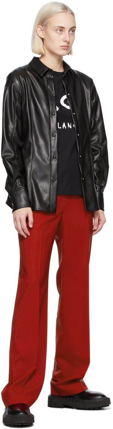 MSGM Black Artist Logo T-Shirt