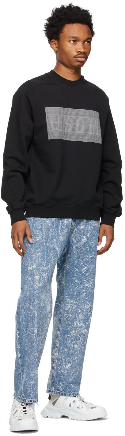 MSGM Black Box Logo Sweatshirt