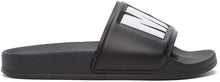 MSGM Black Logo Pool Slides - Diapositives de pool de logo noirs MSGM - MSGM 블랙 로고 풀 슬라이드