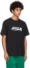 MSGM Black Logo Print T-Shirt