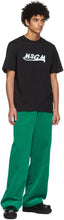 MSGM Black Logo Print T-Shirt