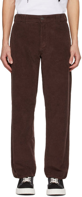 MSGM Brown Corduroy Trousers - Pantalon velours côtelé MSGM Brown - MSGM 브라운 코듀로이 바지
