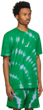 MSGM Green Tie-Dye T-Shirt