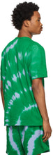 MSGM Green Tie-Dye T-Shirt