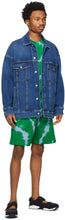 MSGM Green Tie-Dye T-Shirt