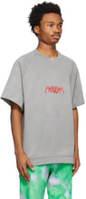 MSGM Grey Logo Short Sleeve Sweatshirt