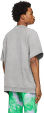 MSGM Grey Logo Short Sleeve Sweatshirt