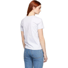 MSGM Grey Milano Logo T-Shirt