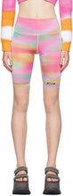MSGM Multicolour Tie-Dye 'Active' Bike Shorts - MSGM Multicolour Tye-colorant "actif" shorts de vélo - MSGM Multicolour Tie-Dye 'Active'자전거 반바지