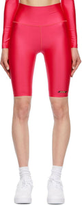 MSGM Pink 'Active' Bike Shorts - Msgm rose 'actif' shorts de vélo "actif" - MSGM 핑크 '활성'자전거 반바지